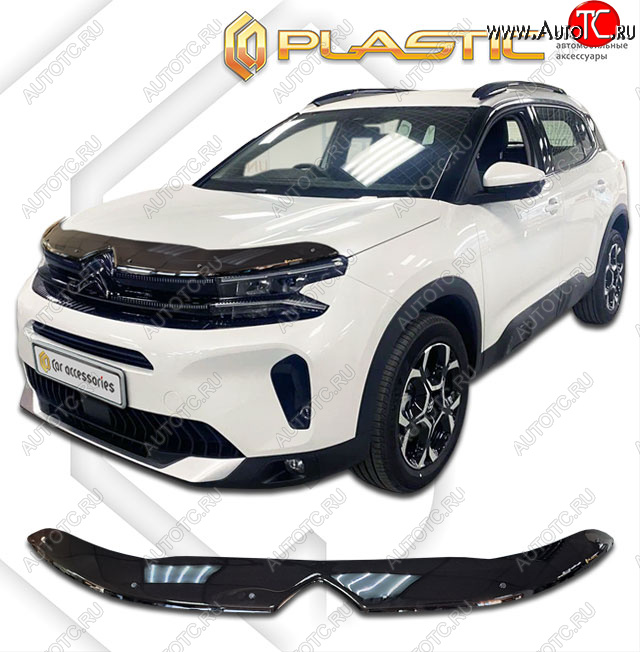 2 159 р. Дефлектор капота (рынок Европы) CA-Plastic  CITROEN C5 Aircross (2022-2025) рестайлинг (Classic черный)  с доставкой в г. Керчь