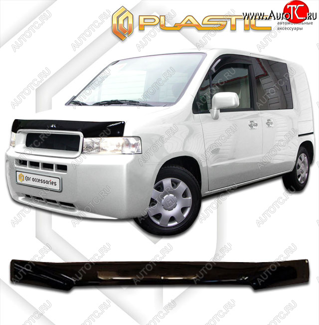 1 999 р. Дефлектор капота CA-Plastic Honda Spike (2002-2005) (Classic черный)  с доставкой в г. Керчь