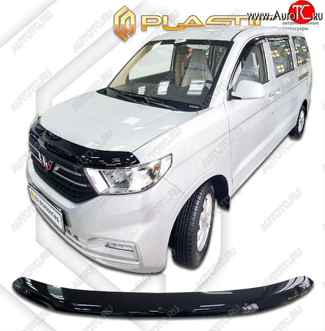 1 839 р. Дефлектор капота (рынок Китая) CA-Plastic Wuling Hongguang V (2019-2023) (Classic черный)  с доставкой в г. Керчь