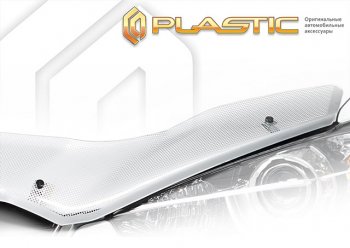 2 079 р. Дефлектор капота Шелкография серебро CA Plastic на Mitsubishi Xpander I поколение, минивэн, рынок Юго-Восточной Азии, левый/правый руль  2021 - н.в.  с доставкой в г. Керчь. Увеличить фотографию 1