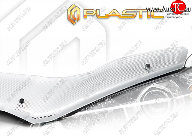 2 079 р. Дефлектор капота Шелкография серебро CA Plastic на Mitsubishi Xpander I поколение, минивэн, рынок Юго-Восточной Азии, левый/правый руль  2021 - н.в.  с доставкой в г. Керчь