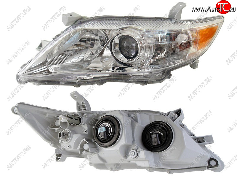 18 799 р. Фара левая (без корректора, хром, Евросвет) TYC  Toyota Camry  XV40 (2009-2011) рестайлинг  с доставкой в г. Керчь