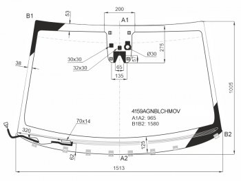11 599 р. Стекло лобовое (Обогрев щеток Камера Датчик дождя) Hyundai Tucson 15-21 FUYAO 4159AGNBLCHMOV  с доставкой в г. Керчь. Увеличить фотографию 1
