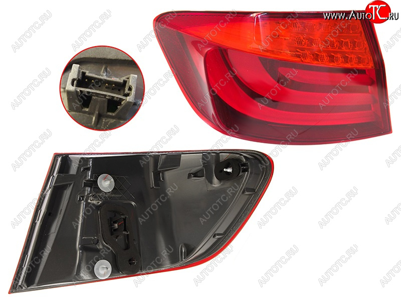 5 299 р. Фонарь задний BMW F10 10-13 LH 4D LED DEPO 444-1957L-AE  с доставкой в г. Керчь