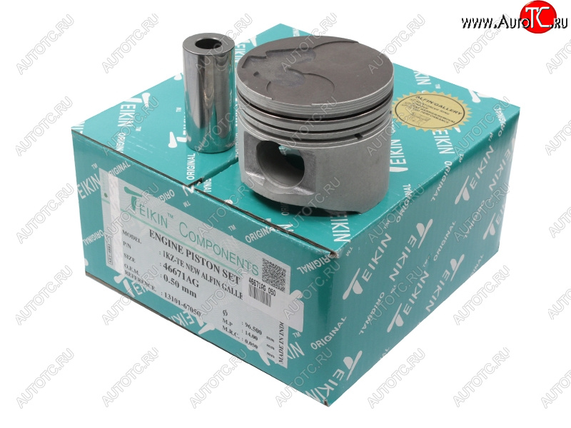 22 799 р. Поршень (к-т 4 шт с охлаждением) 050 TOYOTA LAND CRUISER PRADOHIACE 1KZTE 96-02 TEIKIN 46671AG 050  с доставкой в г. Керчь