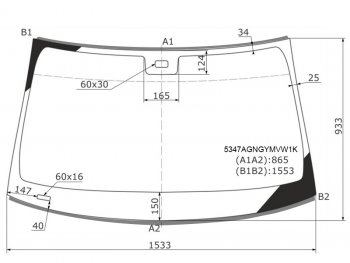 8 649 р. Стекло лобовое (Датчик дождя) Mercedes-Benz E-Class 02-09 FUYAO 5347AGNGYMVW1K  с доставкой в г. Керчь. Увеличить фотографию 1