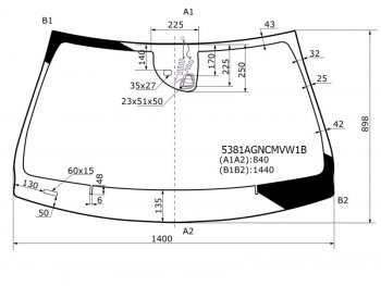 12 699 р. Стекло лобовое (Обогрев щеток Камера Датчик дождя Молдинг) Mercedes-Benz A-Class 12-18  CLA-Clas FUYAO 5381AGNCMVW1B  с доставкой в г. Керчь. Увеличить фотографию 1