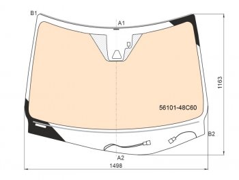 104 999 р. Стекло лобовое (Обогрев полный Камера Датчик дождя Проекция) Lexus RX 15-19 LEXUS 56101-48C60  с доставкой в г. Керчь. Увеличить фотографию 2