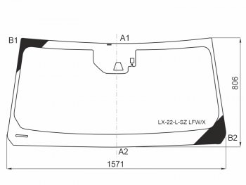 14 449 р. Стекло лобовое (Камера Датчик дождя) Toyota Land Cruiser (J300) 21-  Lexus LX 21- XYG LX-22-L-SZ LFW/X  с доставкой в г. Керчь. Увеличить фотографию 1
