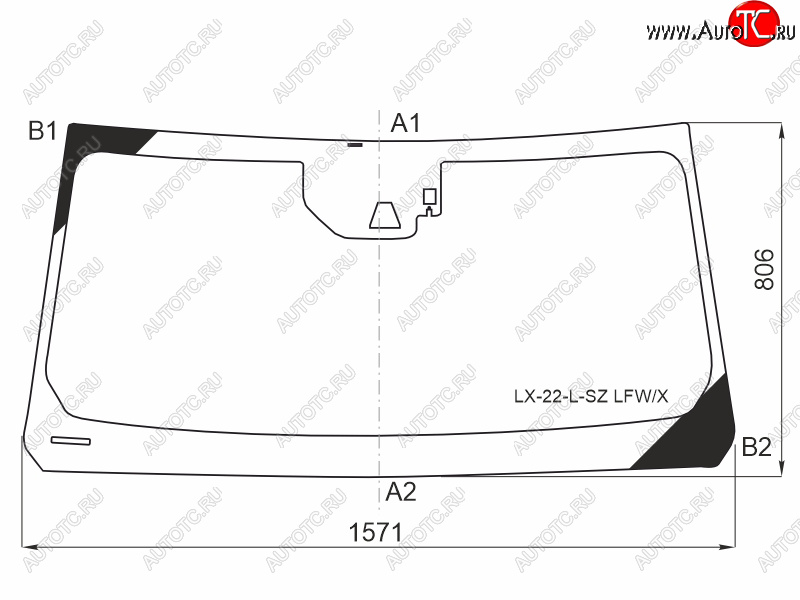 14 449 р. Стекло лобовое (Камера Датчик дождя) Toyota Land Cruiser (J300) 21-  Lexus LX 21- XYG LX-22-L-SZ LFW/X  с доставкой в г. Керчь