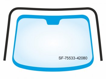 2 599 р. Молдинг лобового стекла (П-образный) Toyota RAV4 (XA50) 18-  Wildlander 19- SAT SF-75533-42080  с доставкой в г. Керчь. Увеличить фотографию 1