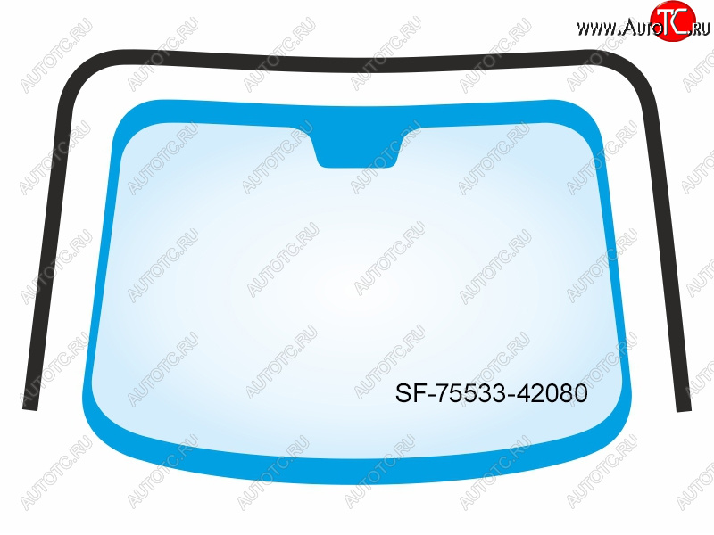 2 599 р. Молдинг лобового стекла (П-образный) Toyota RAV4 (XA50) 18-  Wildlander 19- SAT SF-75533-42080  с доставкой в г. Керчь