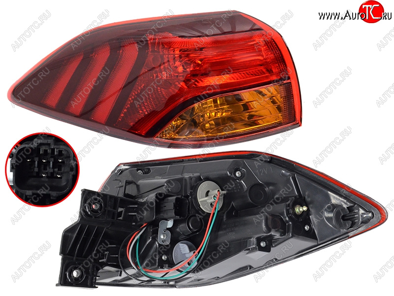 7 449 р. Фонарь задний левый SAT Hyundai Tucson TL рестайлинг (2018-2021)  с доставкой в г. Керчь