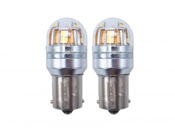 829 р. Лампа дополнительного освещения 12V P21W 2.8W320LM  Canbus LED (Комплект 2 шт.) SAT ST-175-0064  с доставкой в г. Керчь. Увеличить фотографию 1