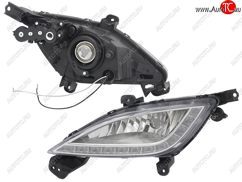 5 499 р. Левая противотуманная фара SAT Hyundai I30 2 GD дорестайлинг универсал (2011-2015)  с доставкой в г. Керчь