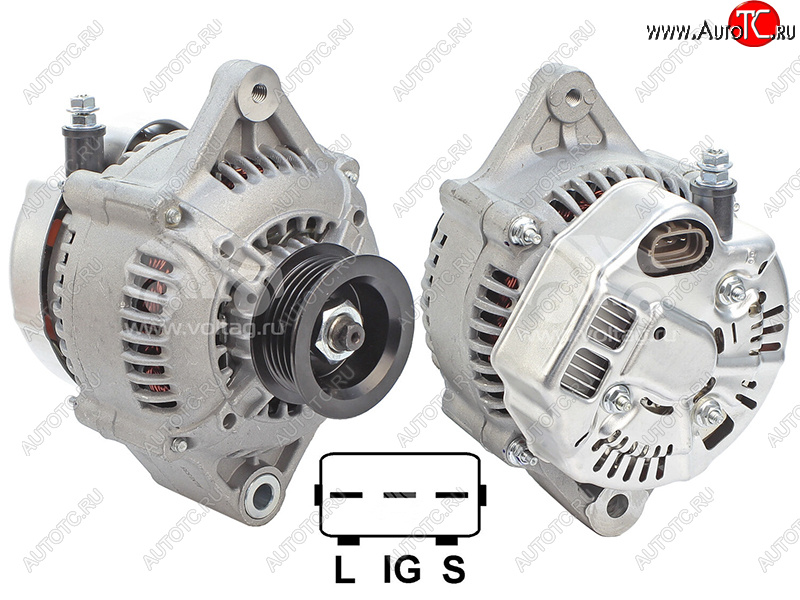 6 449 р. Генератор TOYOTA HILUX 98-05 HIACE 98-06 LAND CRUISER PRADO 96-02 23ZFE 12V 70A SAT ST-27060-75150  с доставкой в г. Керчь