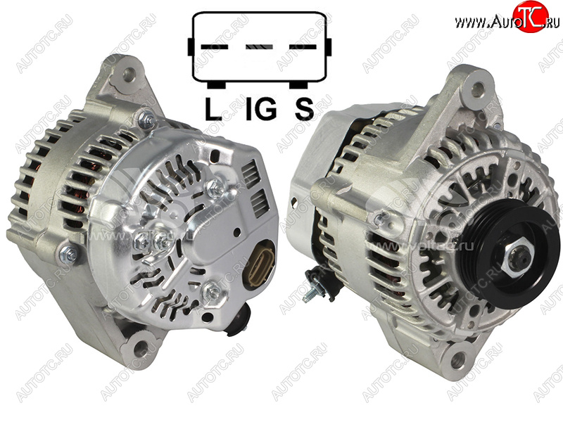 7 699 р. Генератор TOYOTA LAND CRUISER PRADO 5VZFE 95-02HILUX SURF VZN18# 5VZFE  95-02 12V 80A SAT ST-27060-62160  с доставкой в г. Керчь