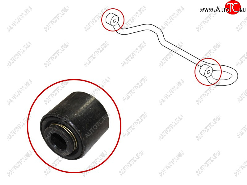 799 р. Втулка стабилизатора Toyota Land Cruiser Prado (J150) 09-20  Lexus GX 02-19  Toyota 4Runner 02-09 SAT ST-48805-60130B  с доставкой в г. Керчь