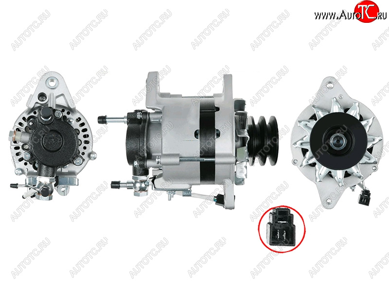 11 749 р. Генератор TOYOTA DYNA 100150 2.4D 87-88HIACE 87-95HI-LUX 2.4D RNLNYN 12V 55A 88-05 2L3L SAT ST-85-0098  с доставкой в г. Керчь