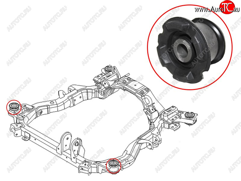 1 199 р. Сайлентблок Chevrolet Captiva 06-15  Opel Antara 06-15  Daewoo Winstorm 06-10 SAT ST-96626232B  с доставкой в г. Керчь