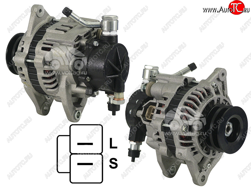13 549 р. Генератор MMC L200PAJERO 2.5TD 96-07 4D56TD 12V 80A(шкив на 2 ручья) SAT ST-MD306649  с доставкой в г. Керчь