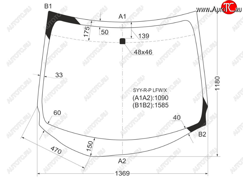 6 949 р. Стекло лобовое Honda Freed 08-16  Freed Spike 10-16 XYG SYY-R-P LFW/X  с доставкой в г. Керчь