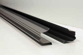 Комплект ремонтных порогов (с усилителем) AUTOFERRUM Toyota Land Cruiser Prado  J120 (2002-2009) (Холоднокатаная сталь 1 мм)
