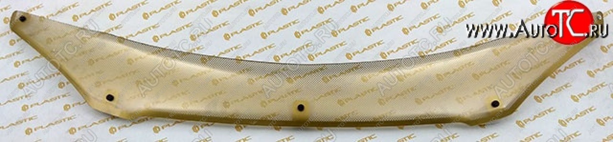 2 299 р. Дефлектор капота CA-Plastic  KIA Cerato  1 LD (2003-2007) седан дорестайлинг, хэтчбэк (Шелкография золото)  с доставкой в г. Керчь
