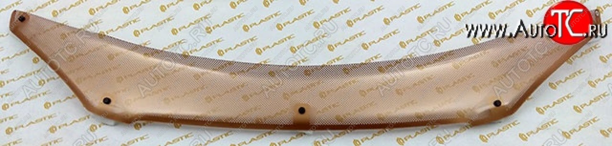 2 299 р. Дефлектор капота CA-Plastic  KIA Cerato  1 LD (2003-2007) седан дорестайлинг, хэтчбэк (Шелкография медь)  с доставкой в г. Керчь