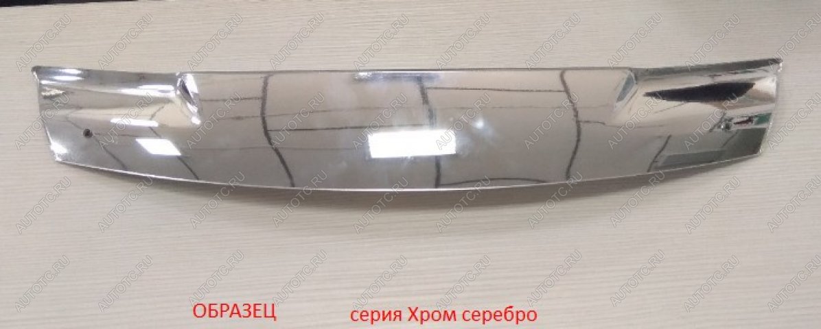 3 369 р. Дефлектор капота CA-Plastic  Mitsubishi Space Wagon  N94W (1998-2005) (Серия Хром серебро)  с доставкой в г. Керчь