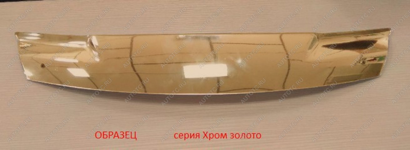 3 289 р.  Дефлектор капота CA-Plastic  Subaru Impreza  GJ (2012-2017) седан (Серия Хром золото)  с доставкой в г. Керчь
