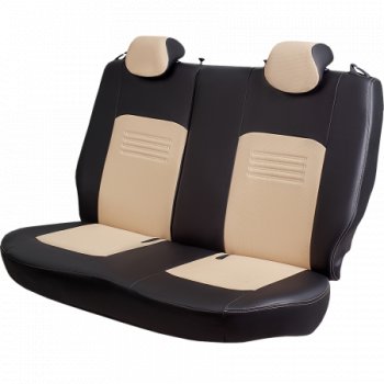 6 199 р. Комплект чехлов для сидений (РЗСиС 50/50, 2П Илана+Орегон) ТУРИН Lord Autofashion  Chery Tiggo T11 (2005-2013) дорестайлинг (черный, вставка бежевая, строчка бежевая)  с доставкой в г. Керчь. Увеличить фотографию 5
