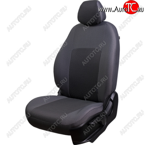 4 949 р. Комплект чехлов для сидений, (РЗС 40/60, 3Г жаккард) Дублин Lord Autofashion  Chevrolet Aveo  T300 (2011-2015) хэтчбек (серый, вставка серая, строчка серая)  с доставкой в г. Керчь