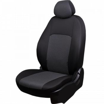 Комплект чехлов для сидений (РЗС 60/40 3Г Жаккард) ДУБЛИН Lord Autofashion Geely Coolray  SX11 (2018-2023) дорестайлинг (черный, вставка Сеул серая)
