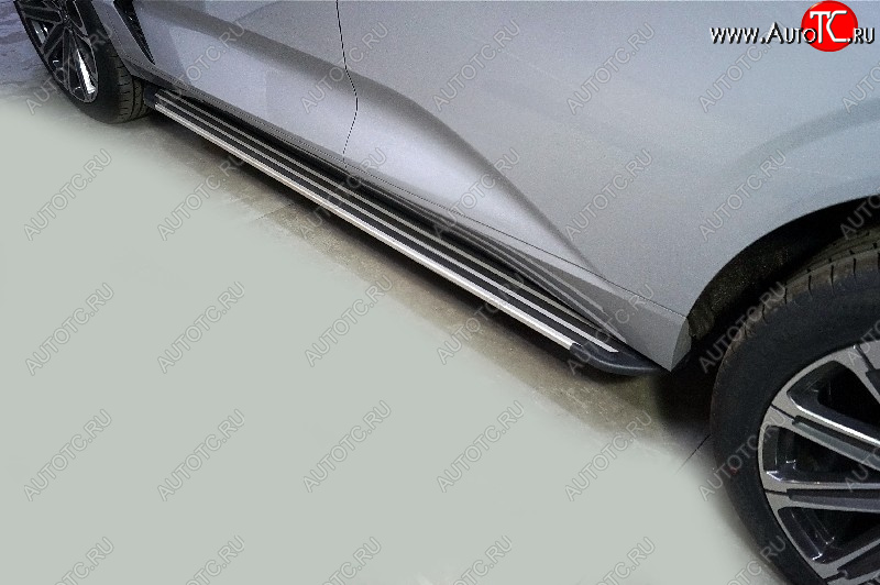 21 999 р. Пороги алюминиевые Slim Line ТСС Тюнинг Changan UNI-K (2020-2025) (Silver )  с доставкой в г. Керчь