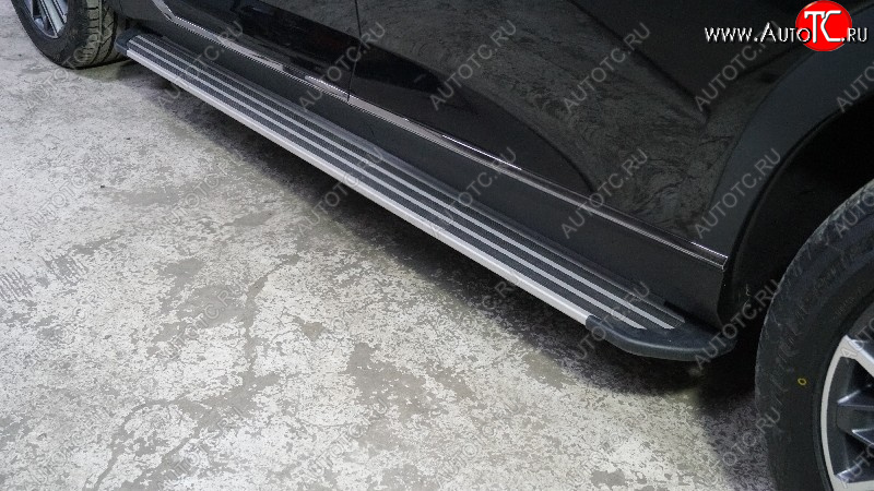 21 999 р. Пороги алюминиевые Slim Line ТСС Тюнинг  GAC GS8 (2016-2023) (Silver )  с доставкой в г. Керчь