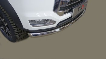Защита переднего бампера нижняя 76,1 мм ТСС Тюнинг JAC T8 PRO (2020-2025) (нержавейка)