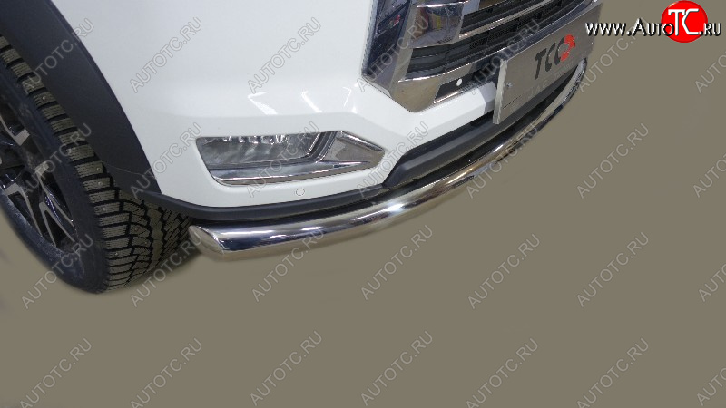 27 749 р. Защита переднего бампера нижняя 76,1 мм ТСС Тюнинг  JAC T8 PRO (2020-2025) (нержавейка)  с доставкой в г. Керчь