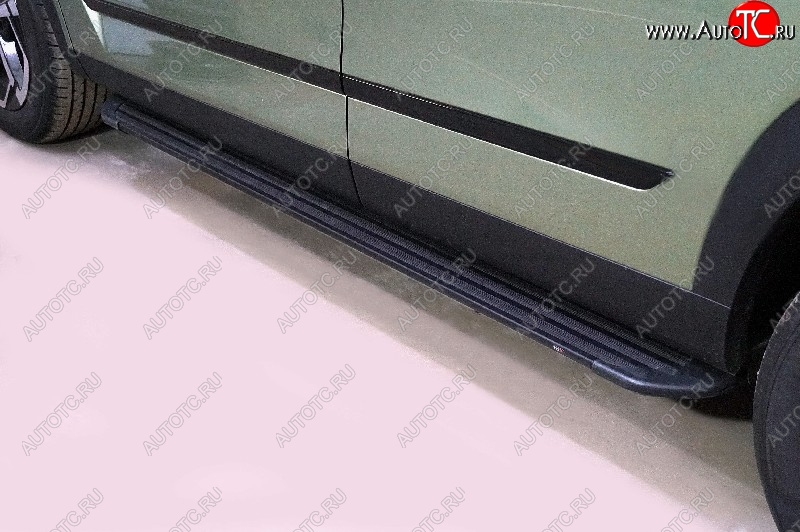 22 999 р. Пороги алюминиевые Slim Line ТСС Тюнинг  JAECOO J7 (2023-2025) (Black)  с доставкой в г. Керчь
