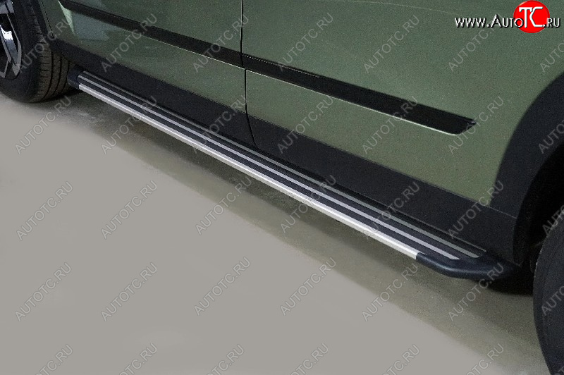 21 999 р. Пороги алюминиевые Slim Line ТСС Тюнинг  JAECOO J7 (2023-2025) (Silver)  с доставкой в г. Керчь