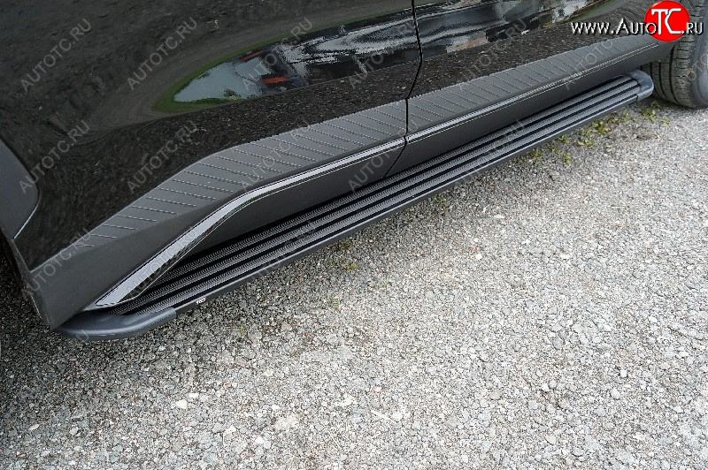 21 999 р. Пороги алюминиевые Slim Line ТСС Тюнинг  Jetour Dashing (2022-2025) (Black)  с доставкой в г. Керчь