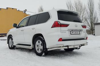 49 799 р. ТСУ PT GROUP тип AV с НЕРЖ накладкой TOYOTA LC 200 2007- LEXUS LX 2016-2021,  Toyota Land Cruiser  200 (2007-2021) дорестайлинг, 1-ый рестайлинг, 2-ой рестайлинг  с доставкой в г. Керчь. Увеличить фотографию 10