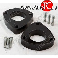 2 499 р. Передние проставки для увеличения клиренса (2 шт., крепёж) KLIRENSPLUS  Hyundai Accent  3 MC (2005-2011), Hyundai Verna  2 MC (2005-2011), KIA Rio  2 JB (2005-2011) (40 мм)  с доставкой в г. Керчь