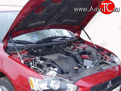 2 049 р. Упор капота Mitsubishi Lancer X (2011-) ТехноМастер ТехноМастер 8231.6150.04  с доставкой в г. Керчь