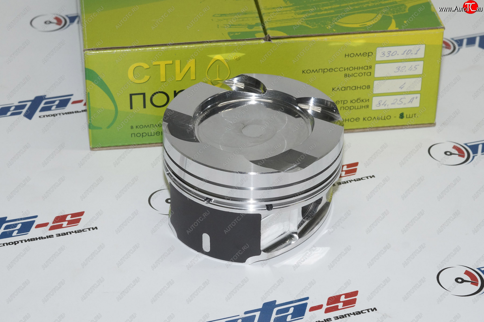 30 899 р. Поршни СТИ 330.10.1 (BMW, N55B30, 84.25, палец 22 мм, кольца 1,51,52,0, Е=9.5) СТИ 330.10.1  с доставкой в г. Керчь