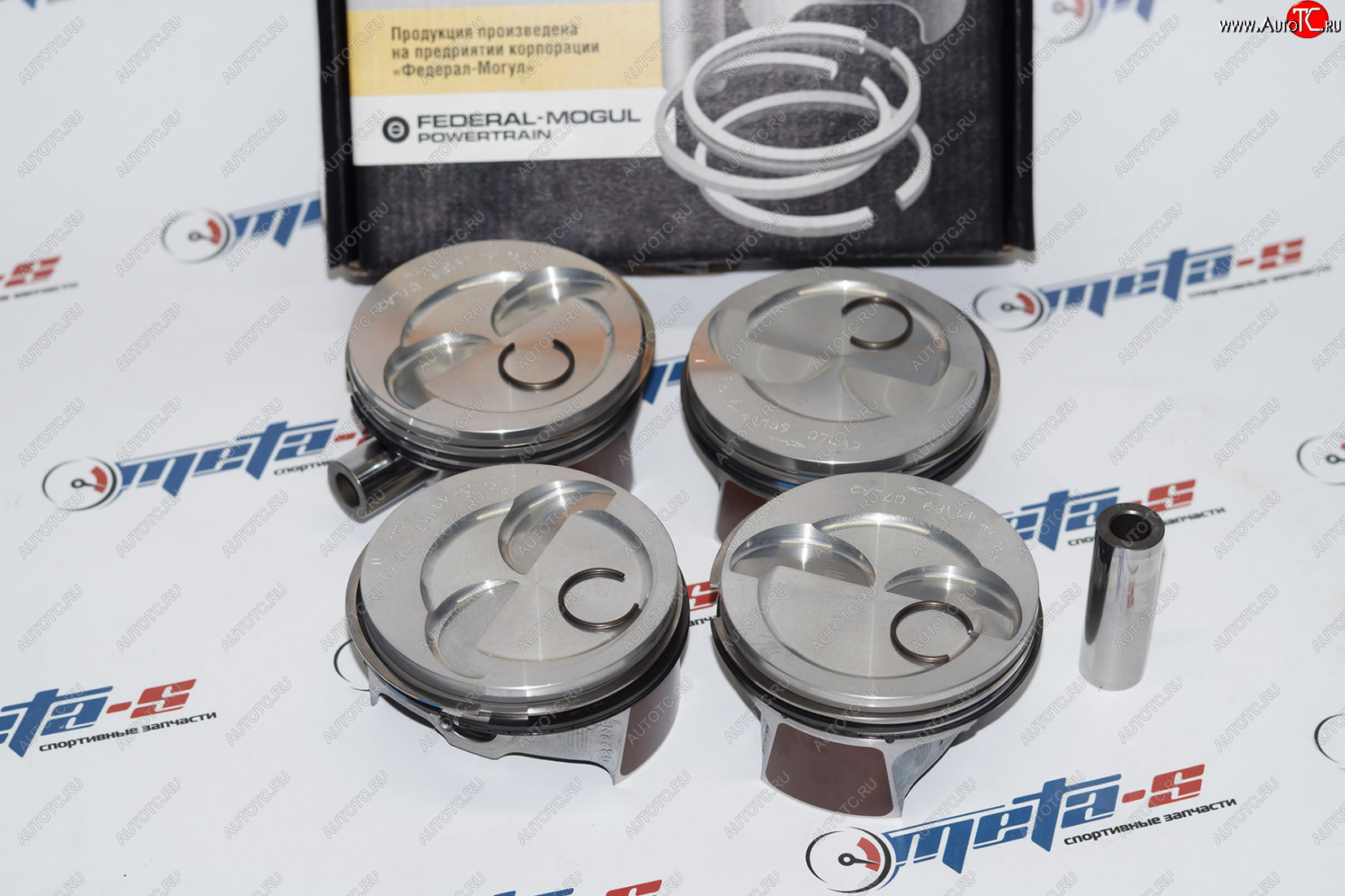 4 299 р. Поршни 11189 Federal Mogul 82,5 (Гранта безвтык) с пальцем поршневым Federal Mogul (ДЗВ) 11189-1004015-57  с доставкой в г. Керчь
