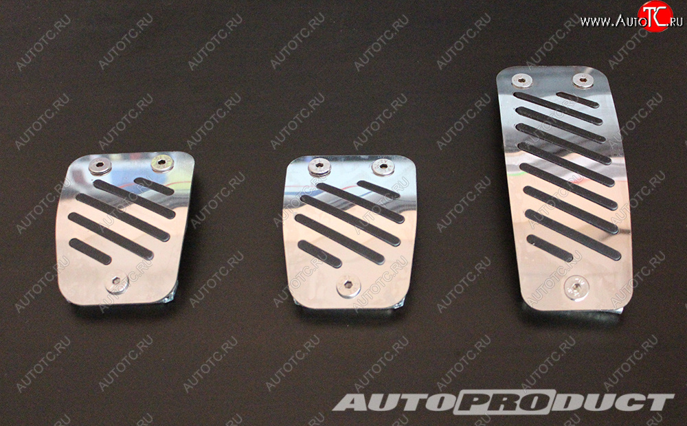 2 189 р. Накладки педалей VESTA механика до 2016 (3 шт) АВТОПРОДУКТ Autoproduct ар0650  с доставкой в г. Керчь
