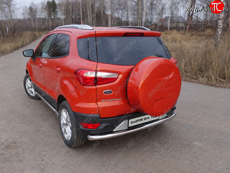 12 999 р. Защита задняя (нержавейка 60,3 мм) ТСС Тюнинг Ford EcoSport дорестайлинг (2013-2019)  с доставкой в г. Керчь