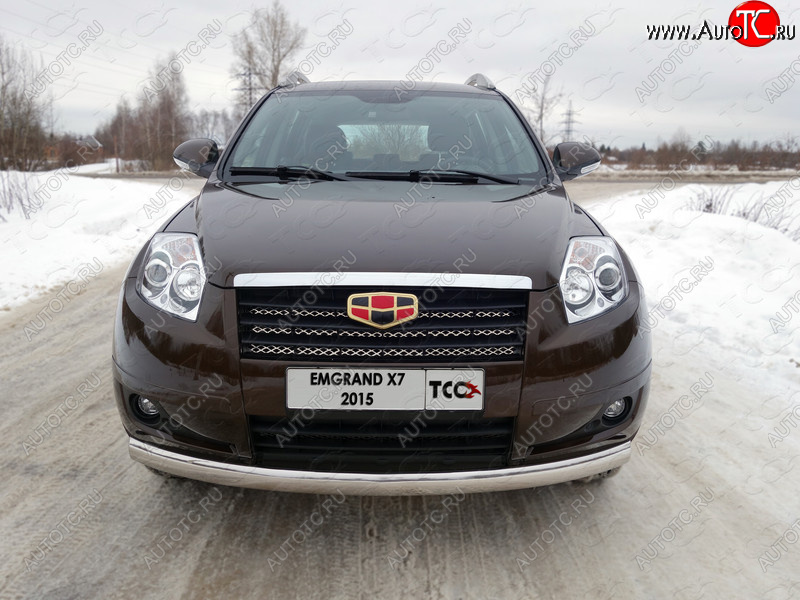 4 949 р.  ТСС Тюнинг GEELYEmgrand X7 2013- - Решетка радиатора верхняя (лист)  geelemgx71504  с доставкой в г. Керчь