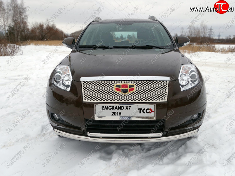 1 000 000 р.  ТСС Тюнинг GEELYEmgrand X7 2013- - Решетка радиатора верхняя (под знак)  geelemgx71506  с доставкой в г. Керчь